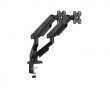 Monitor Stand with Mechanical Spring – 2 Monitors - Black
