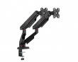 Monitor Stand with Mechanical Spring – 2 Monitors - Black