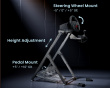 Foldable Racing Simulator Wheel Stand with Chair Fixing Slot