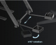 Foldable Racing Simulator Wheel Stand with Chair Fixing Slot