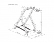 Foldable Racing Simulator Wheel Stand with Chair Fixing Slot