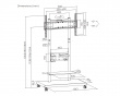 TV Stand with Shelves 50