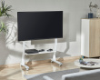 TV Stand on Wheels - Screens 45”-90” - White