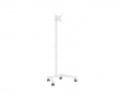 Compact TV Stand with Wheels 13”-50” - White