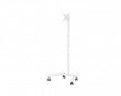 Compact TV Stand with Wheels 13”-50” - White
