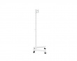 Compact TV Stand with Wheels 13”-50” - White