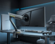 Titan Heavy-Duty Monitor Arm with RGB 24″-57″ Grey