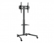 Compact Height-Adjustable Mobile TV Stand with Wheels 32