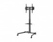 Compact Height-Adjustable Mobile TV Stand with Wheels 32