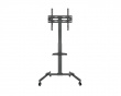 Compact Height-Adjustable Mobile TV Stand with Wheels 32