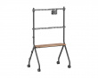 Easel Studio Mobile TV Stand with Wheels – Black