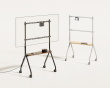 Easel Studio Mobile TV Stand with Wheels – Black