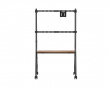 Easel Studio Mobile TV Stand with Wheels – Black