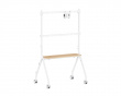 Easel Studio Mobile TV Stand with Wheels – White