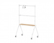 Easel Studio Mobile TV Stand with Wheels – White