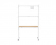 Easel Studio Mobile TV Stand with Wheels – White