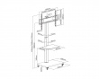 Mobile TV Stand with Wheels – 37