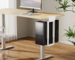 Adjustable Computer Holder with Clamp for Desk - White