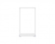 Wall-mounted flower stand with LED lighting