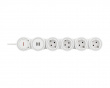 Flexible Power Strip with 4 Outlets, 1.4m, 16A 3500W, 2x USB-A