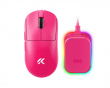 A7 V2 Ultra Plus Wireless Mouse - Rose Red