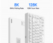 Jet 75 E-sport Magnetic Switch Keyboard - White Topographic