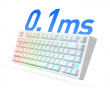 Jet 75 E-sport Magnetic Switch Keyboard - White Topographic