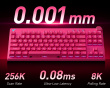 Mix 87 Hall Effect Magnetic Gaming Keyboard ANSI - Rose Red