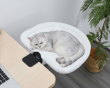 Foldable Table-Mounted Cat Bed - White