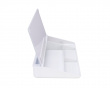 Glass Desktop Whiteboard with Stand 40 cm - White
