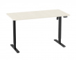 Height Adjustable Standing Desk (1400X700) - Black /Oak table top