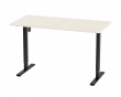 Height Adjustable Standing Desk (1400X700) - Black /Oak table top
