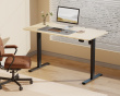 Height Adjustable Standing Desk (1400X700) - Black /Oak table top