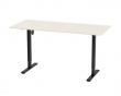 Height Adjustable Standing Desk (1600X700) - Black with Oak table top