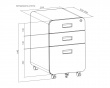 Lockable Filing Cabinet with 3 Drawers