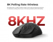G5 8K Ultra Light Wireless Mouse - Black