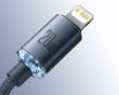 Crystal Shine cable USB-C to Lightning, 20W, PD, 2m (black)