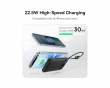 EnerFill FC11 Digital Display Power Bank with Dual Cable 22.5W 10000mAh - Cosmic Black