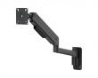 Heavy-Duty Single-Screen Gas Spring Wall Mounted Monitor Arm - Black
