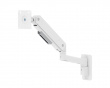Heavy-Duty Single-Screen Gas Spring Wall Mounted Monitor Arm - White