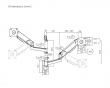 Heavy-Duty Dual-Screen Gas Spring Wall-Mounted Monitor Arm - White