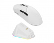GS01 Wireless Gaming Mouse with Dock - White