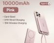 PicoGo AM41 Ultra-Slim Qi2 Magnetic Power Bank 27W 10000mAh - Pink