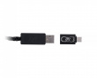 1-to-2 8K braided cable - Black