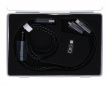 1-to-2 8K braided cable - Black
