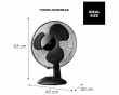 Desk Fan Greco 16 - Black