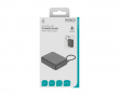 10 000 mAh Power bank , built-in fabric cable - Black
