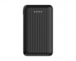 10 000 mAh Power bank, Retractable cable 90 cm - Black