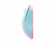 Huan Stainless Magnesium Alloy Wireless Gaming Mouse - Blue/Pink
