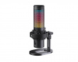 VOXARA USB Gaming Condenser Microphone RGB - Black